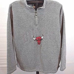 Chicago Bulls Pull-Over Fleece Ladies Jacket Gray